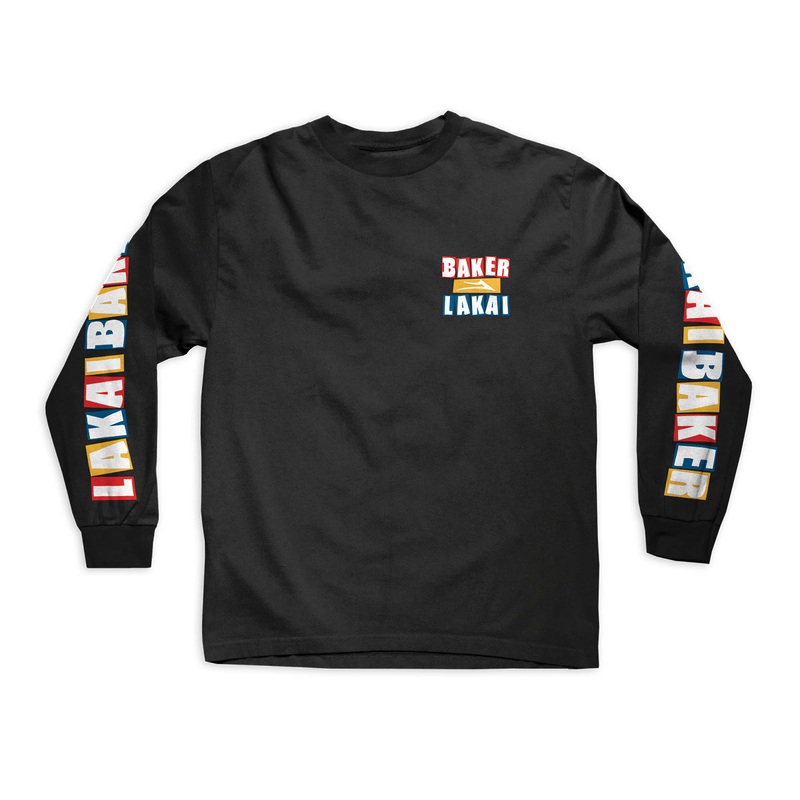 Lakai Baker Stacked Long Sleeve Tee – Black S Black