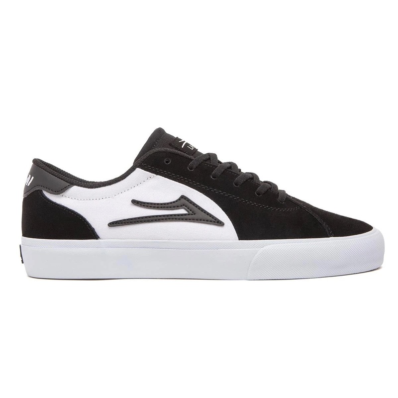 Lakai Shoes Flaco II – Black/White Suede 8 Black