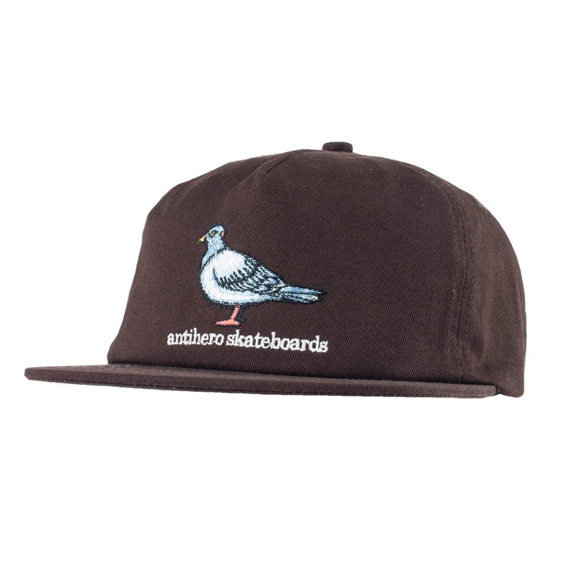 PIGEON EMB SNAP DARK BROWN