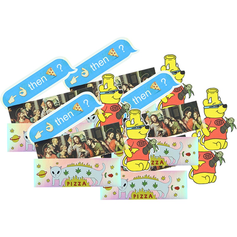 PIZZA STICKER PACK#2 20/PACK ASSORTED DECALS