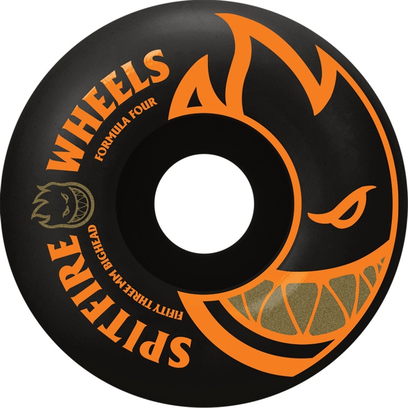 Spitfire Wheels F4 Classic Bighead 53mm 99a – Black/Orange (Set of 4)