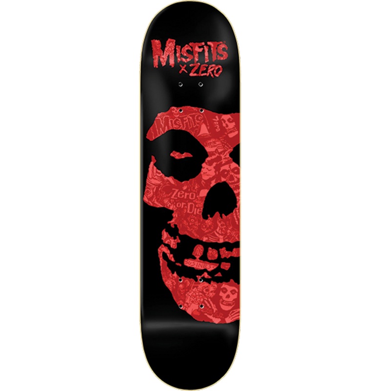 Zero Misfits Collage Skateboard Deck – 8.5 Black/Red