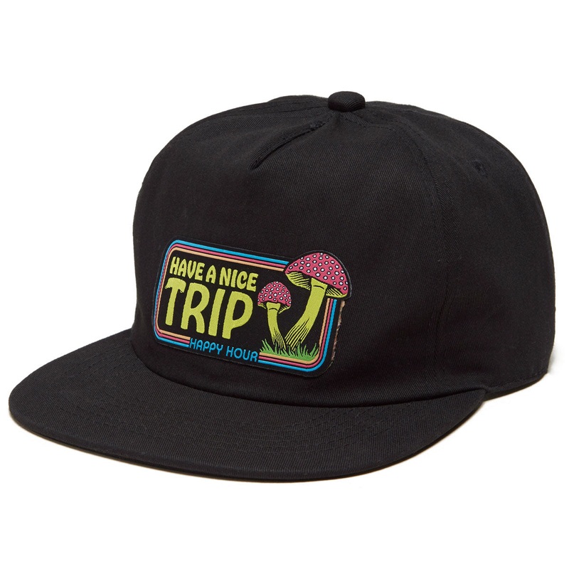 HAPPY HOUR SNAPBACK HAVE A NICE TRIP BLACK