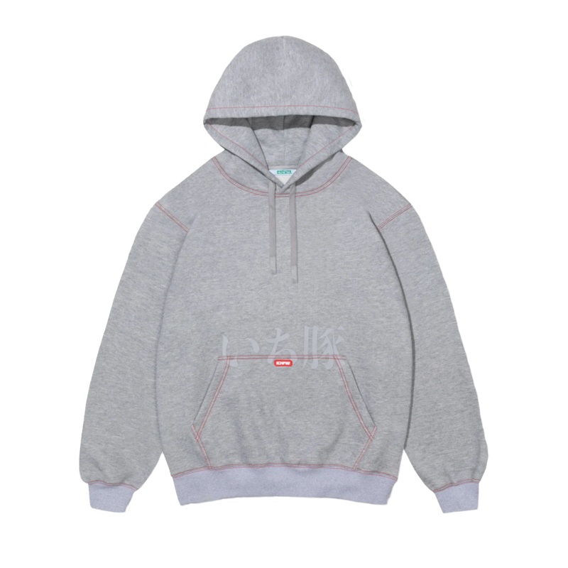 Ichpig – Origins Pullcord Hood Grey Marle – Sweatshirt Extra Large