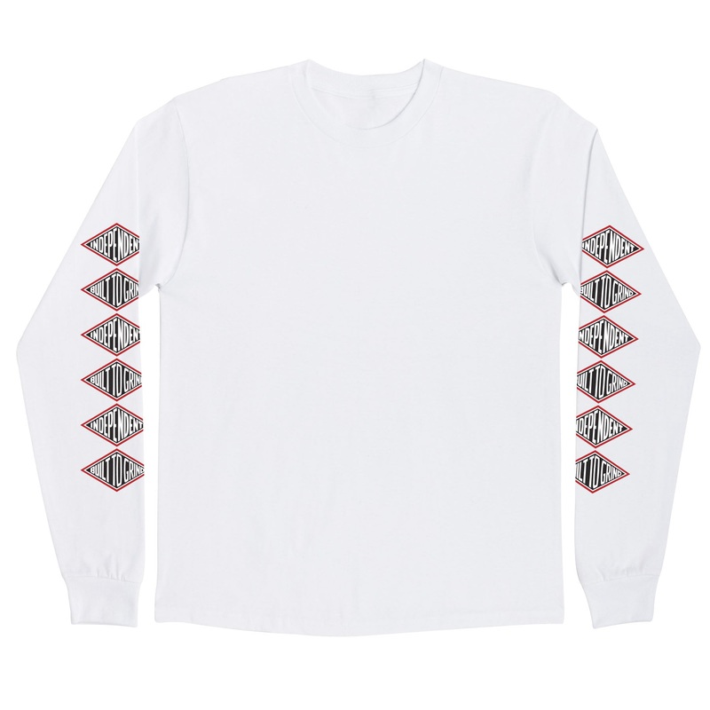 INDEPENDENT L/S T-SHIRT BTG EAGLE WHITE MEDIUM