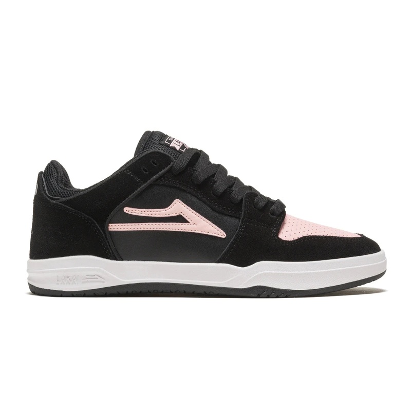 Lakai Shoes Telford Low – Black/Pink Suede 7 Black