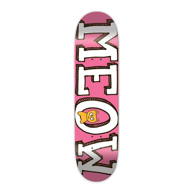 MEOW DECK – LOGO PINK (7.75″) 7.75″