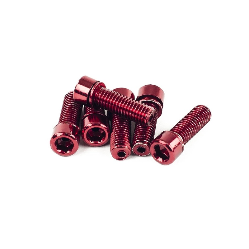 Mission BMX Hollow Stem Bolts 26mm – Red