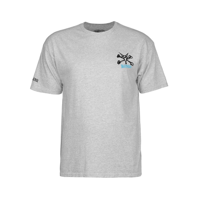 POWELL-PERALTA RAT BONES T-SHIRT ATHLETIC HEATHER MEDIUM