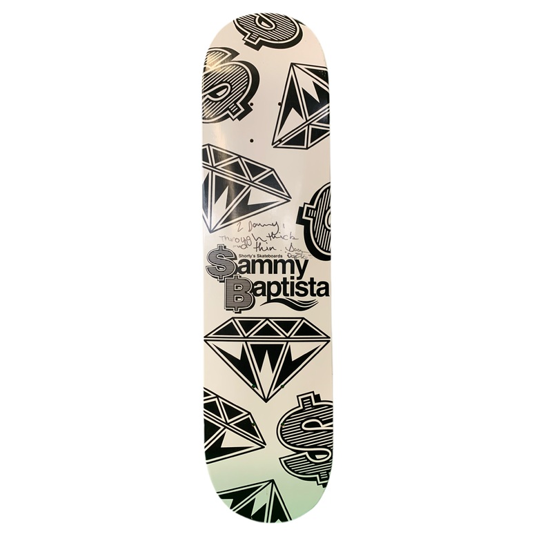 Shorty’s Sammy Baptista Signed 7.5″ Classic Skateboard Deck