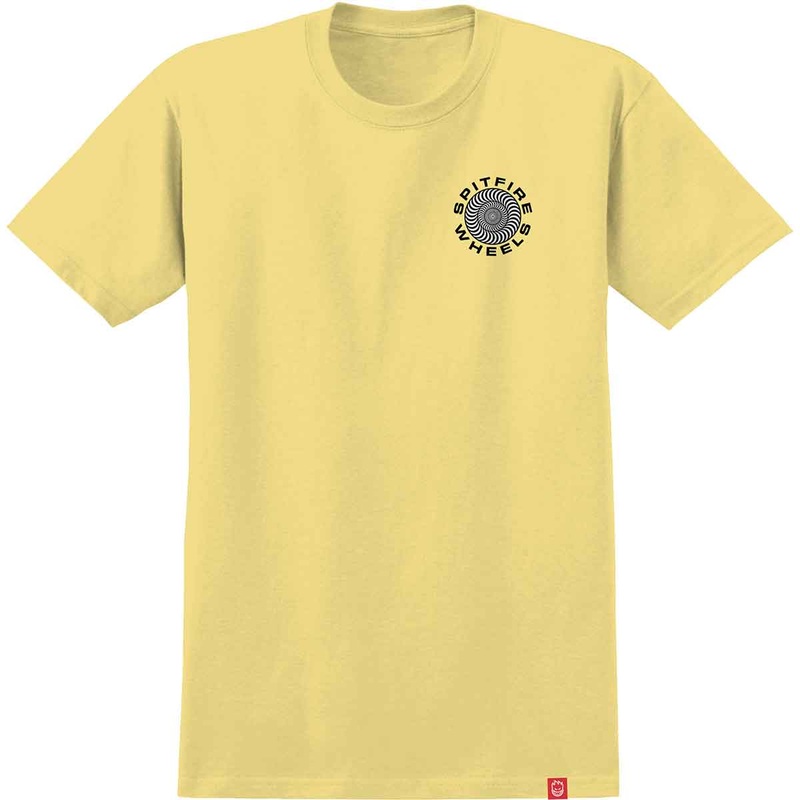 SPITFIRE CLASSIC 87′ SWIRL FADE T-SHIRT BANANA/BLACK/WHITE SMALL