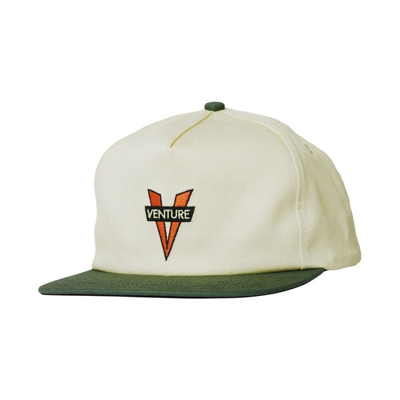 Venture Heritage Snapback Hat O/S White/Dark Green