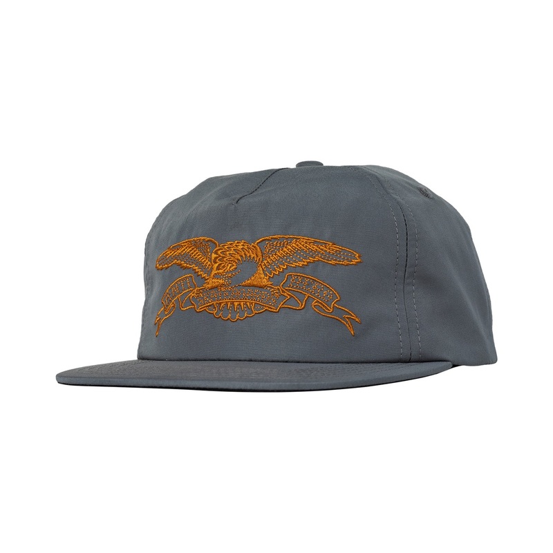 Antihero Basic Eagle Snapback Hat O/S Charcoal/Orange