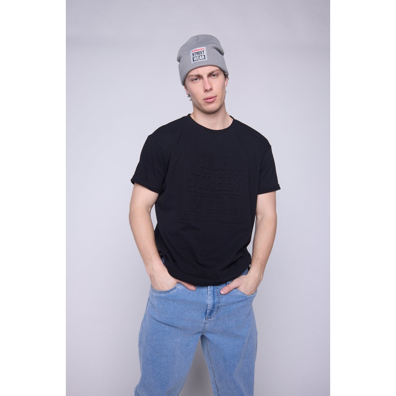 Embossed Logo Sweatshirt – Black S