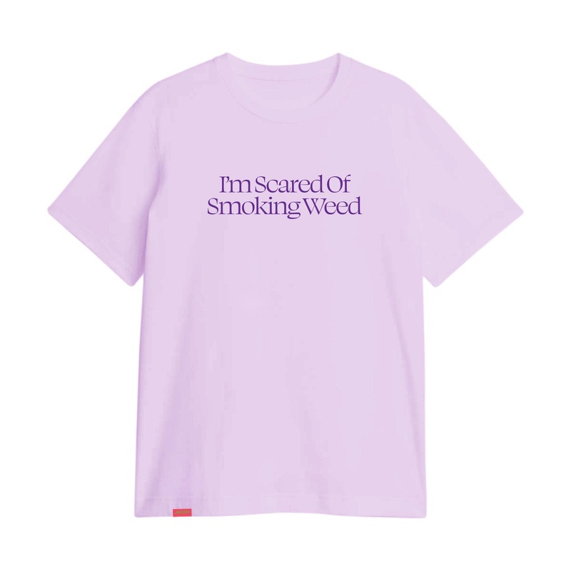 JACUZZI SCARED WEED PREMIUM T-SHIRT LAVENDER SMALL