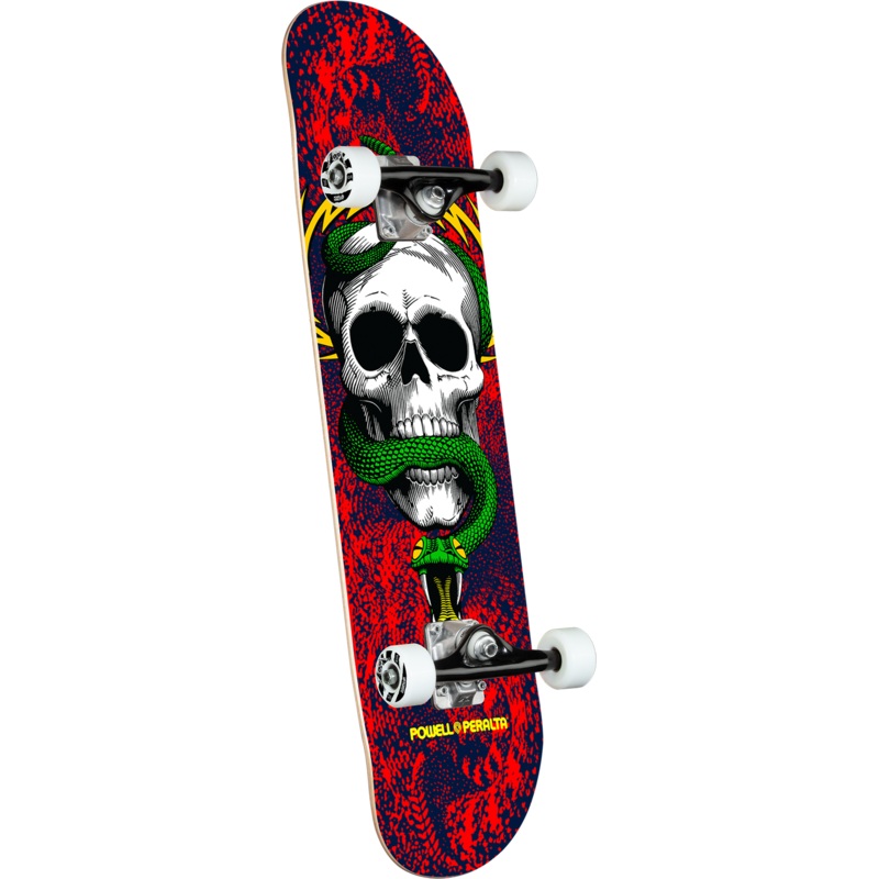 POWELL PERALTA SKULL & SNAKE COMPLETE RED NAVY (7.75″)