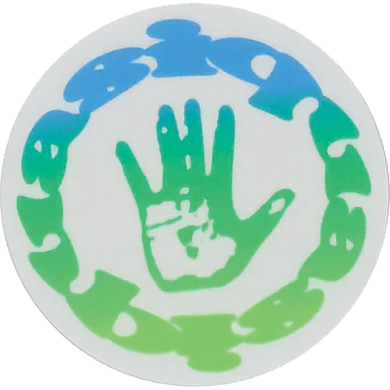 QUASI ARTIFACT STICKER SINGLE GRN/ FADE BLU
