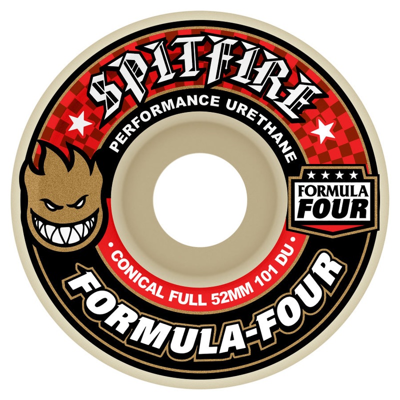 SPITFIRE WHEELS FORMULA FOUR CONICAL FULL 101A (52MM/53MM/54MM/56MM/58MM) 52MM