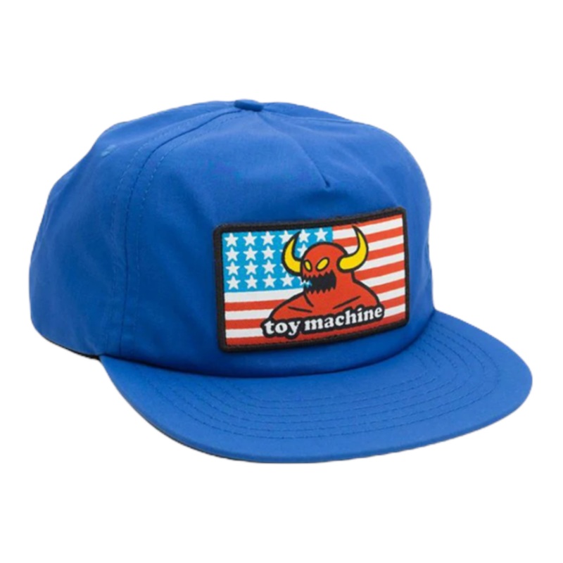 TOY MACHINE HAT AMERICAN MONSTER UNSTRUCTURED BLUE