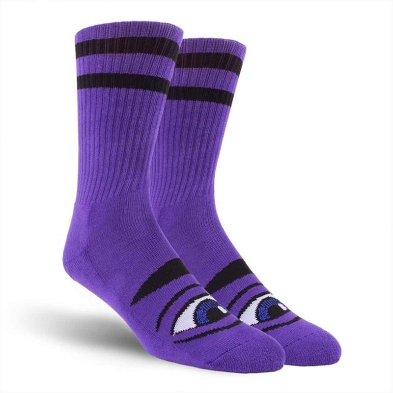 TOY MACHINE SOCKS SECT EYE PURPLE