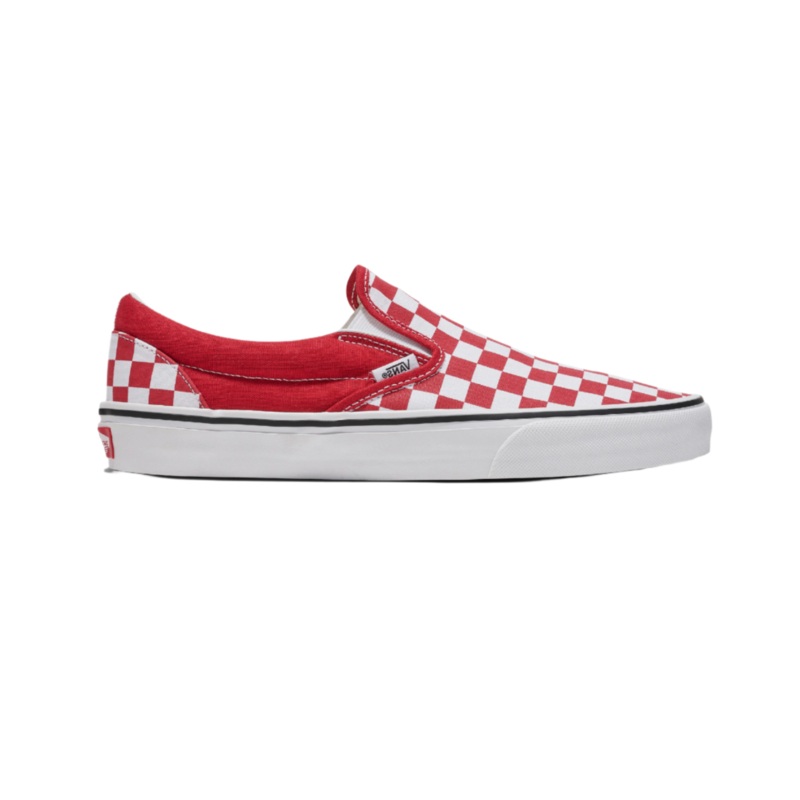 Vans Classic Slip on Checkerboard Chili Pepper M5.5/W7