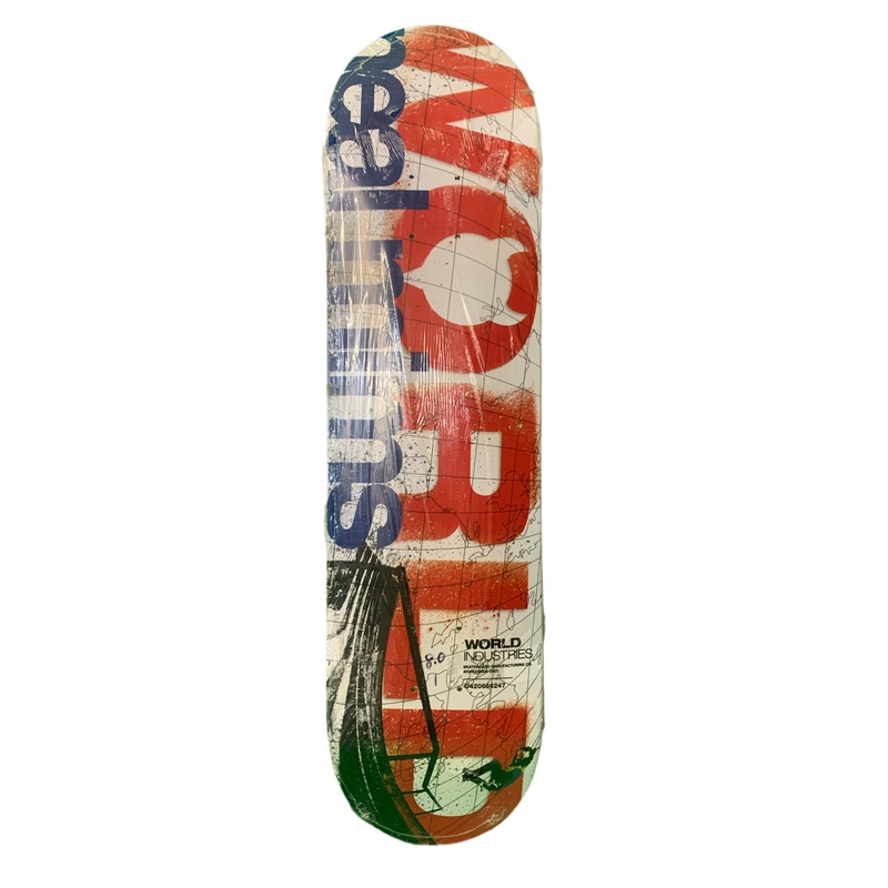 World Industries 2002 Neal Mims Map 8″ Classic Skateboard Deck