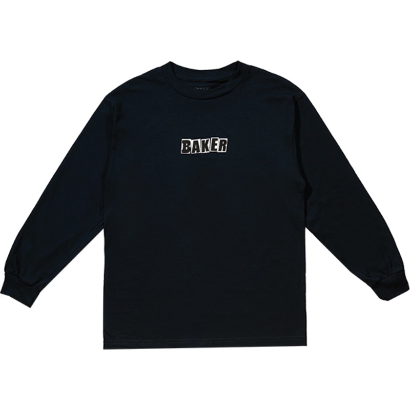 BAKER BRAND LOGO LS NAVY S