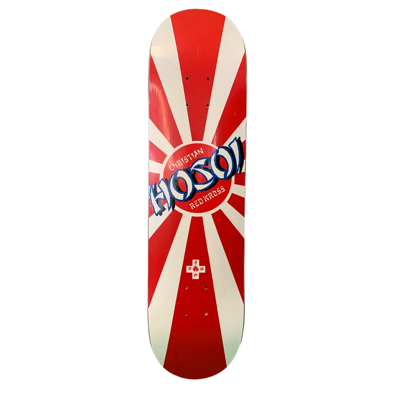 Black Label Christian Hosoi Red Kross Rising Sun 8″ Classic Skateboard Deck