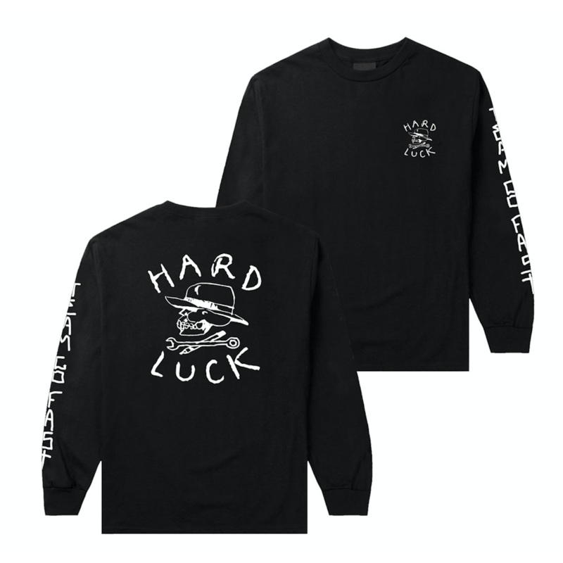 HARD LUCK L/S T-SHIRT – OG LOGO BLACK MED