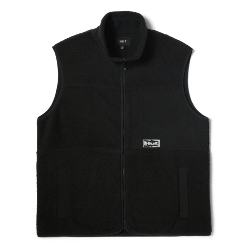 Huf Sonoma High Pile Vest – Black Small