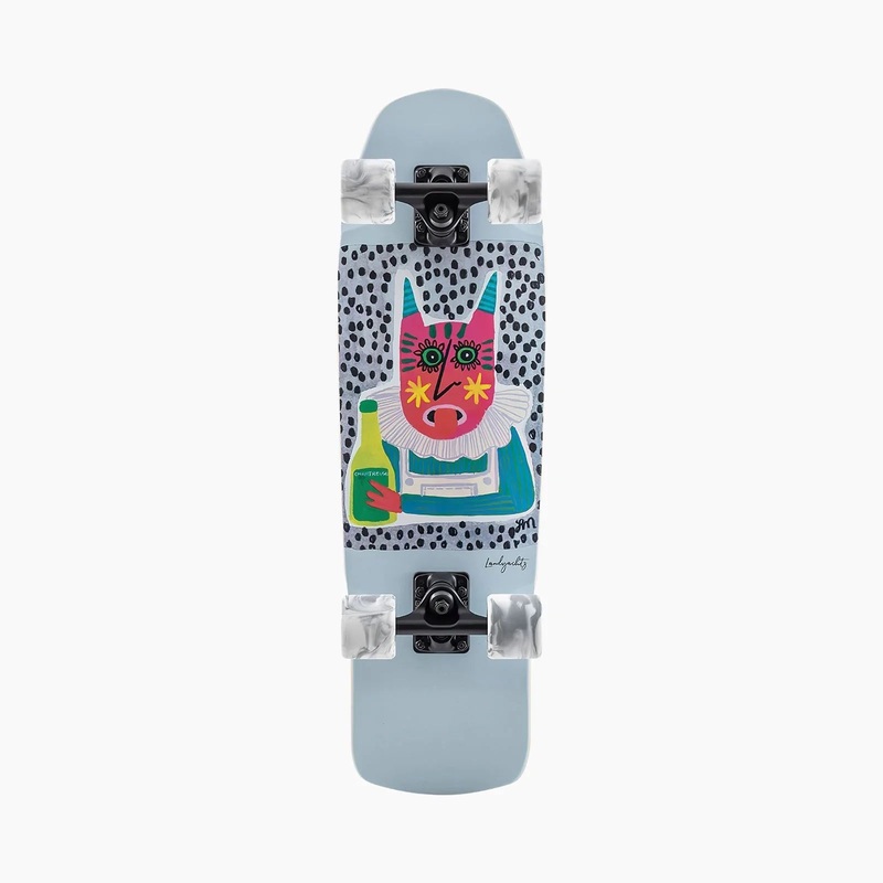 Landyachtz: Dinghy SHAPE 9 CHARTREUSE Longboard Skateboard Complete