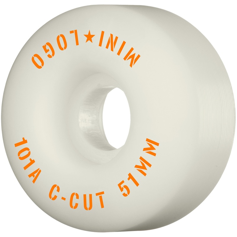 Mini Logo Wheels C-Cut 2 51mm 101a – White (Set of 4)