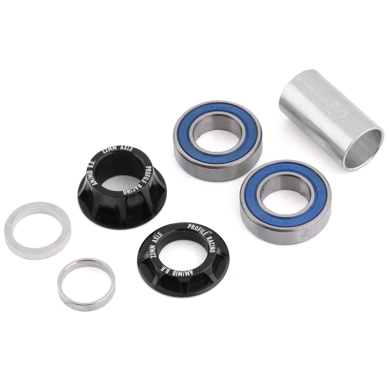 Profile Racing BMX Mid Bottom Bracket 22mm Kit – Black