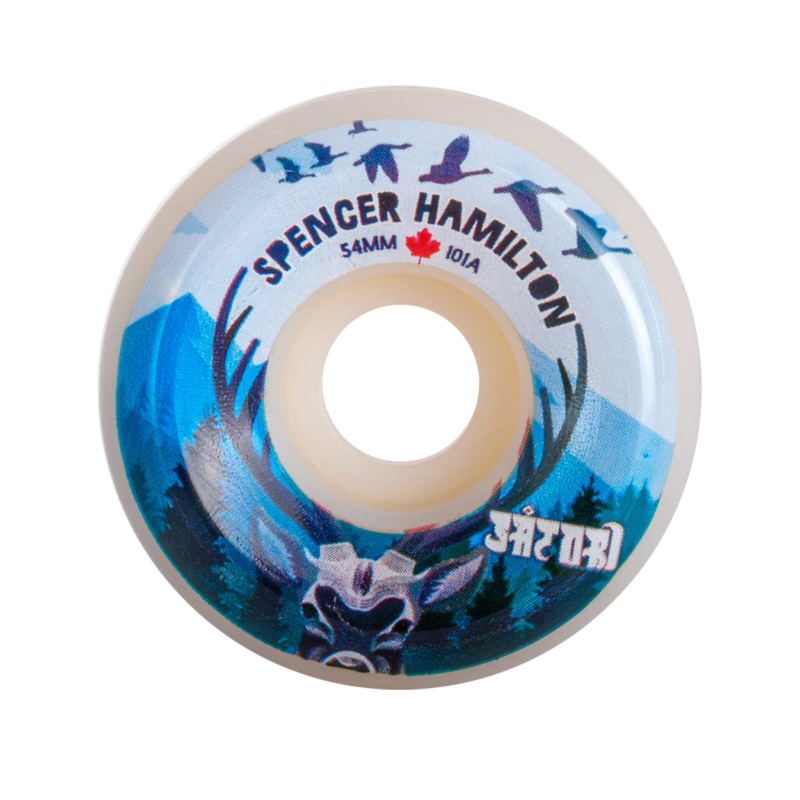 Satori –  54mm Spencer Hamilton Canada Skate – 101a Conical -Skateboard Wheels 54mm 101a