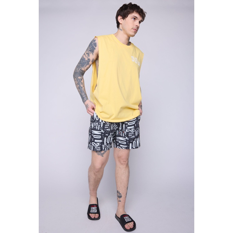 Aop Swim Shorts – Black XS