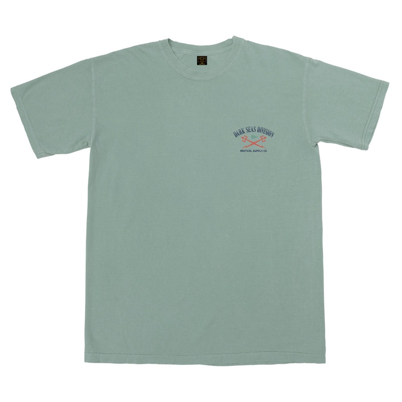 DARK SEAS COMMITMENT PIGMENT T-SHIRT GREEN MED