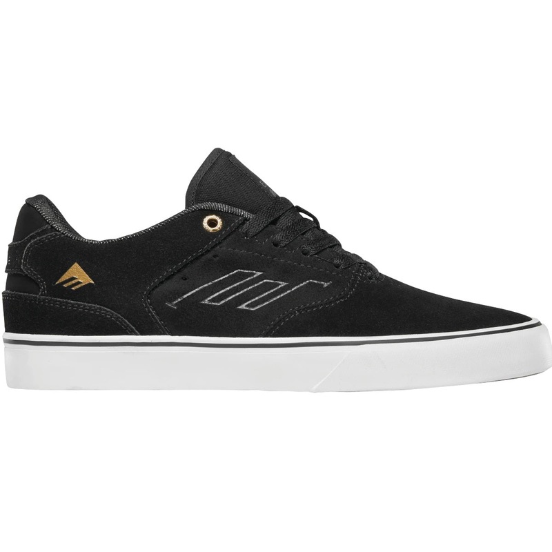 Emerica Shoes Low Vulc – Black/Gold/White 9 Black