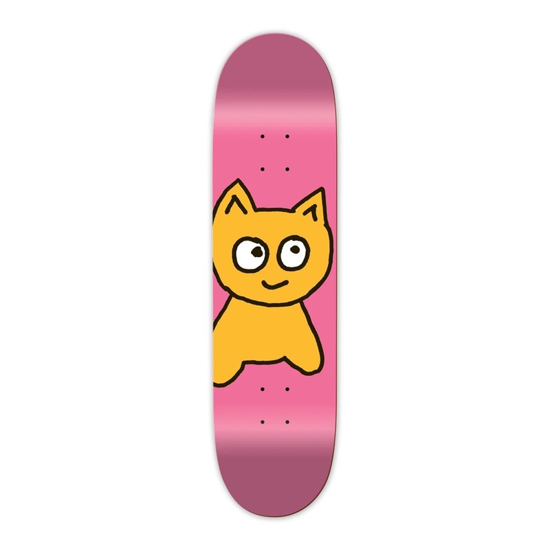 Meow Big Cat Skateboard Deck – 7.25 Pink