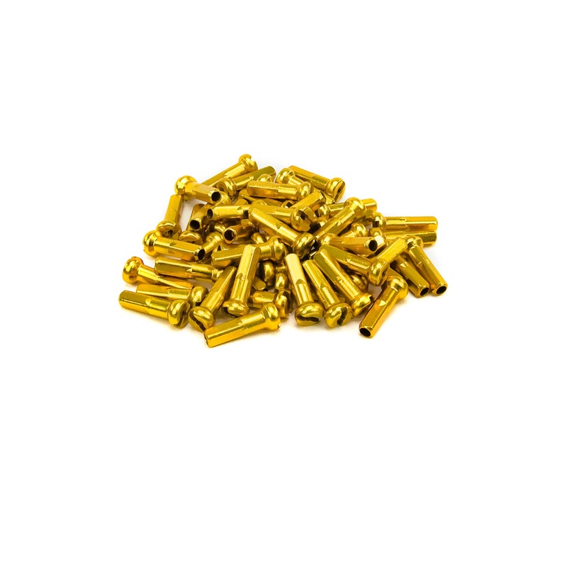 Mission BMX Aluminum Nipples 16mm – Gold
