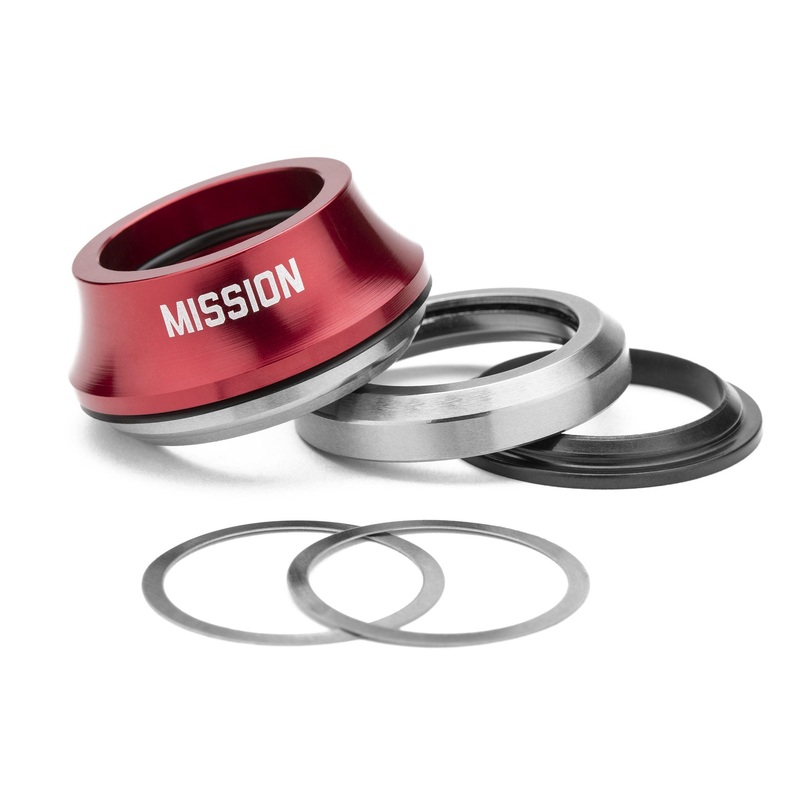Mission BMX Turret Integrated Headset 15mm – Red