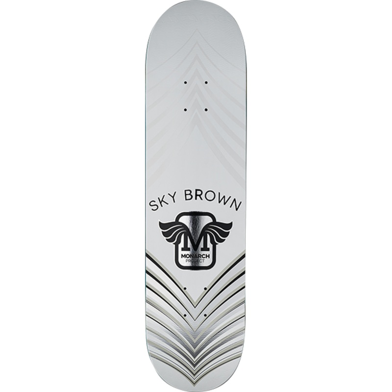 MONARCH HORUS DECK r7 WHT/SIL/SIL 8.0″