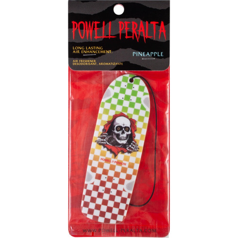 POWELL-PERALTA RIPPER CHECKER RASTA FADE AIR FRESHENER (PINEAPPLE)