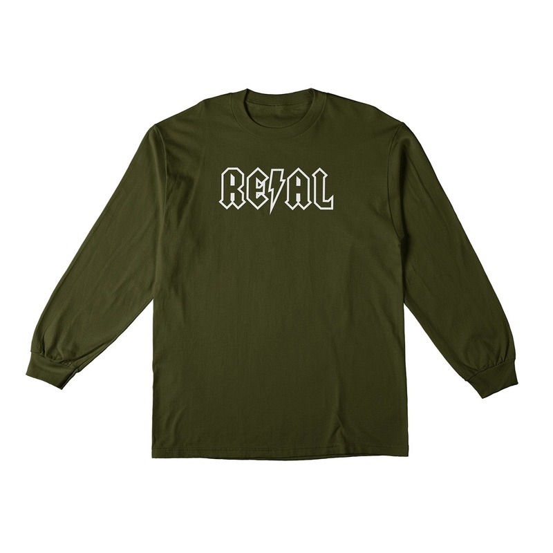 Real Deeds Long Sleeve T-Shirt S Military Green