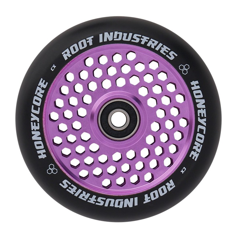 Root Industries HoneyCore Wheels 120mm – Black/Purple (Pair)
