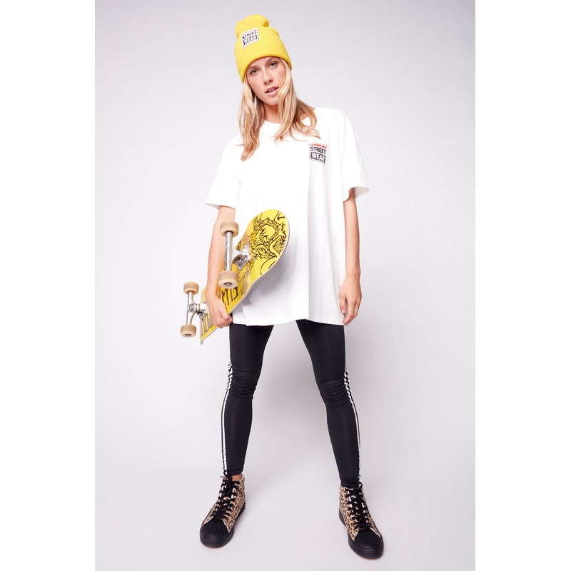 Safety Pin Logo T-Shirt – Ivory S