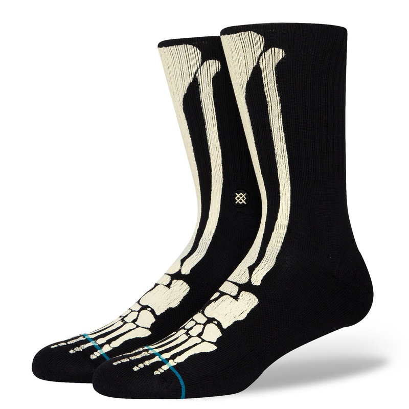 STANCE SOCKS BONEZ BLACK MEDIUM