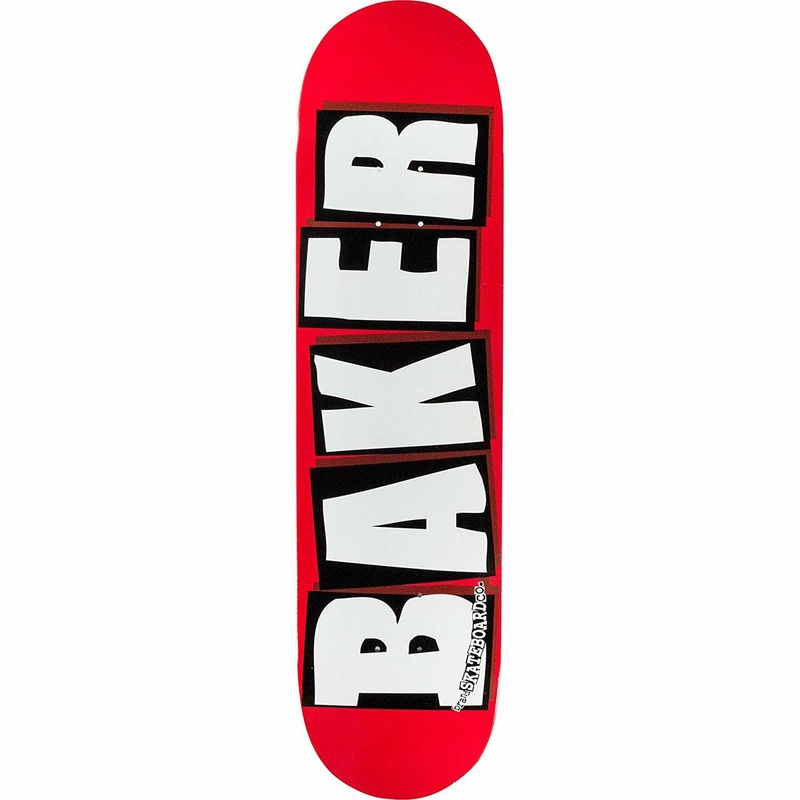 Baker Brand Logo Skateboard Deck – 8.5 Red/White