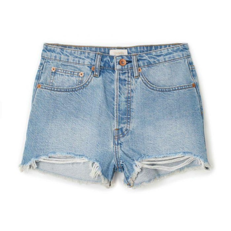 BRIXTON NATASHA CUT OFF SHORT – FADED INDIGO 25″