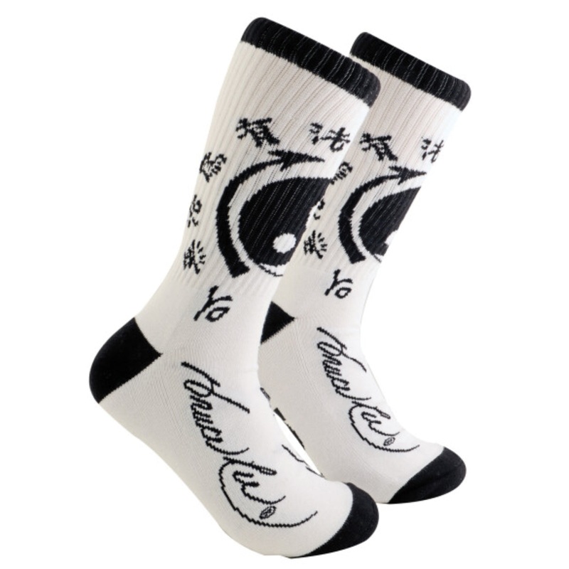 Bruce Lee – Yin Yang Socks – White