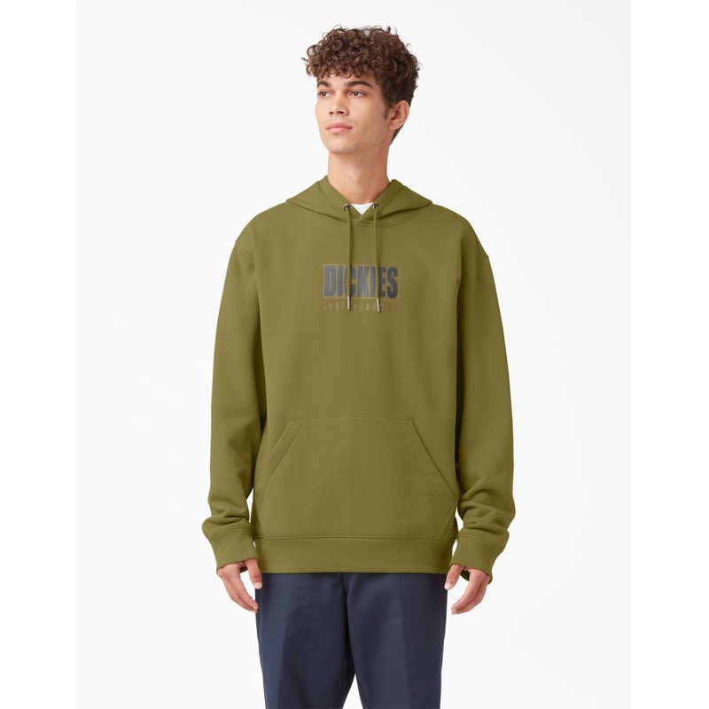 Dickies Relief Fleece Hoodie – Green Moss (G2M) S Green